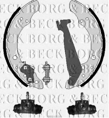 BORG & BECK bbs1015k -  Комплект тормозных колодок
